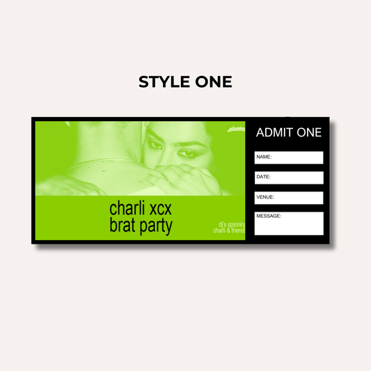 Concert Gifting Experience- Charlie XCX, Brat Party Tour