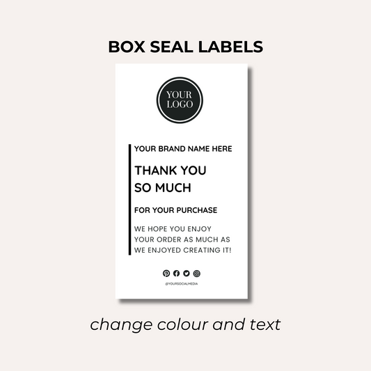 Box Seal Labels- Design 8