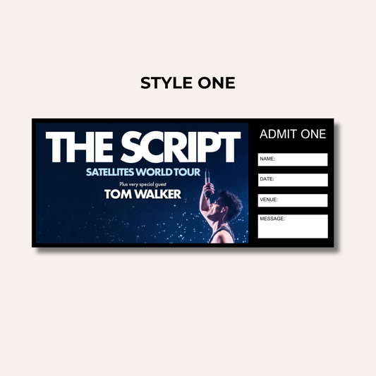 Concert Gifting Experience- The Script, Satellites World Tour