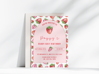 Berry Birthday Invitation