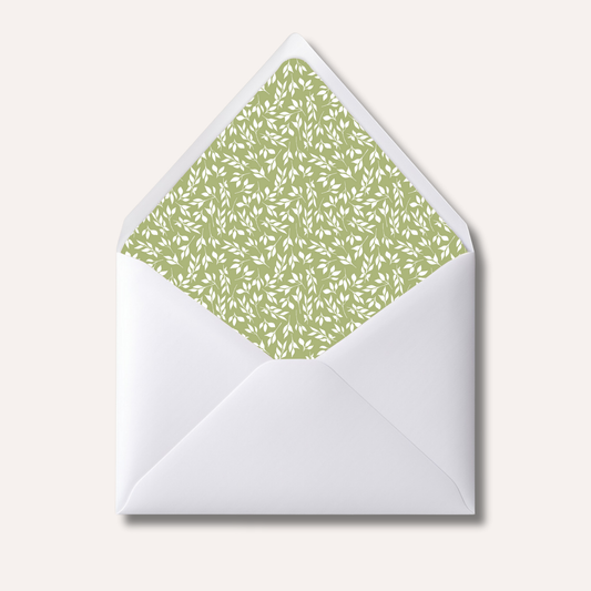 Envelope Liner: Botanical