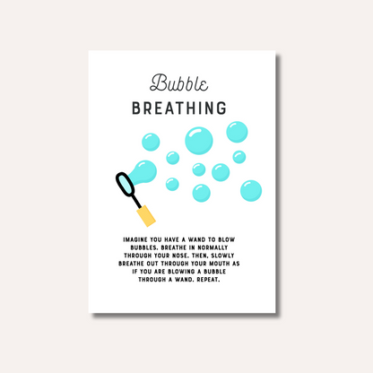 20 x Breathing Exercises Cards