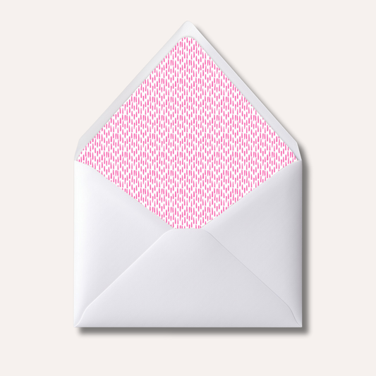 Envelope Liner: Pink Abstract
