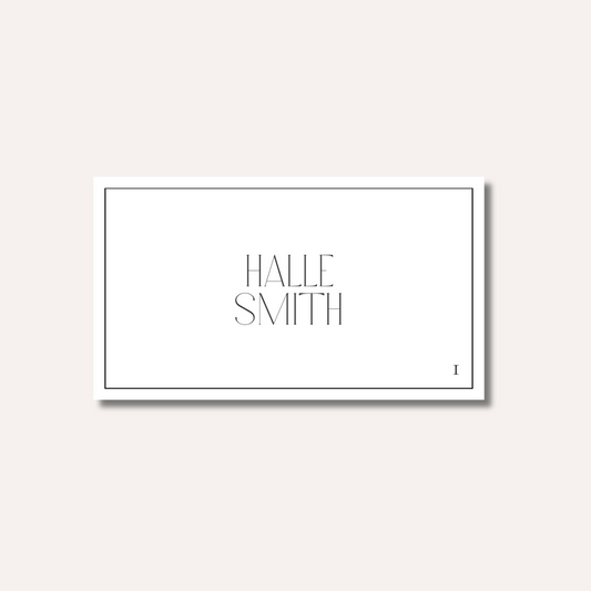 Halle Place Card