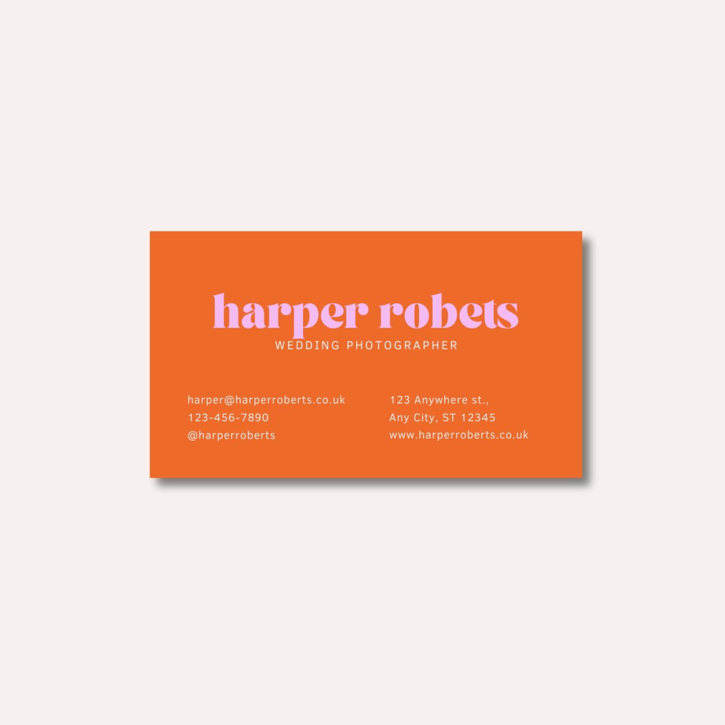 Minimalistic Bright Business Cards