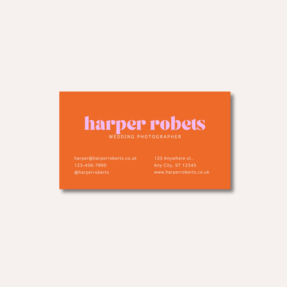 Minimalistic Bright Business Cards