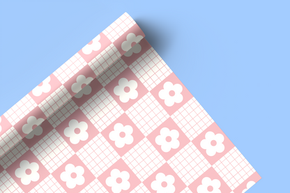 Pink Floral Squares