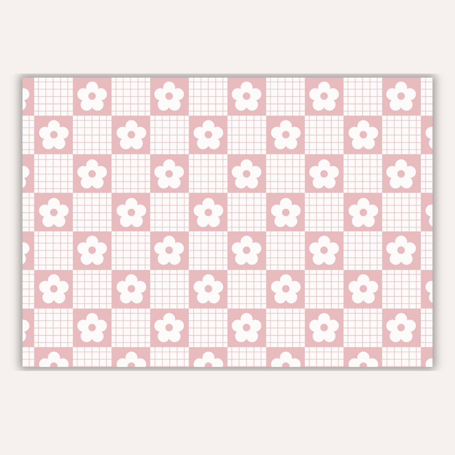 Pink Floral Squares