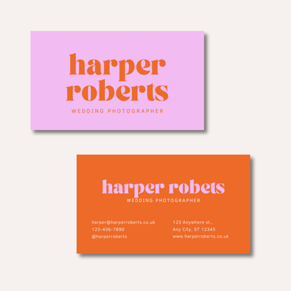 Minimalistic Bright Business Cards