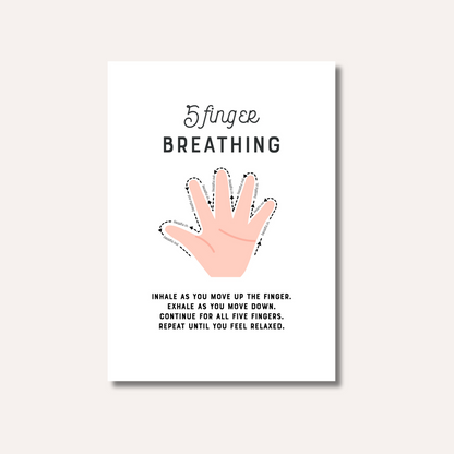 20 x Breathing Exercises Cards