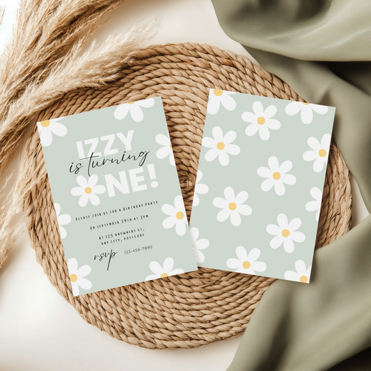 Flower Power Party Invitation