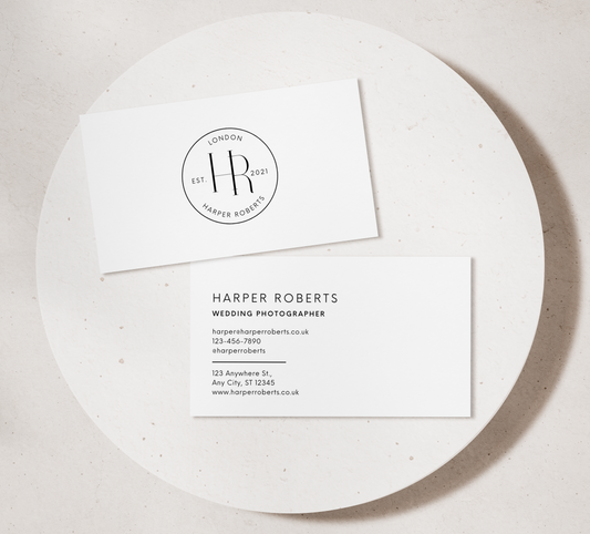 Modern Stamp Style Business Cards