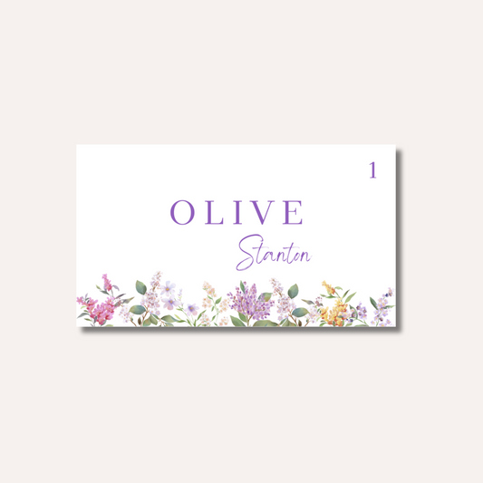 Olive Place Card