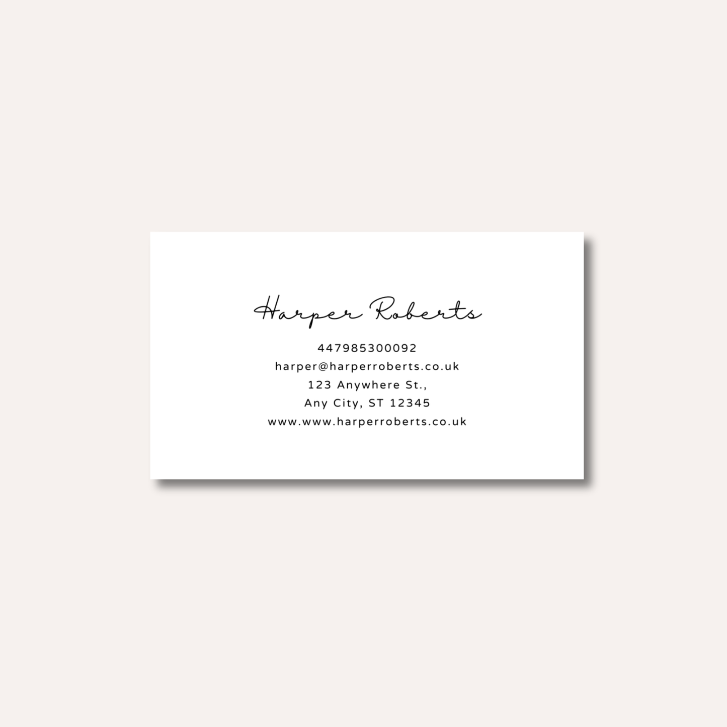 Minimalistic Duo Business Cards