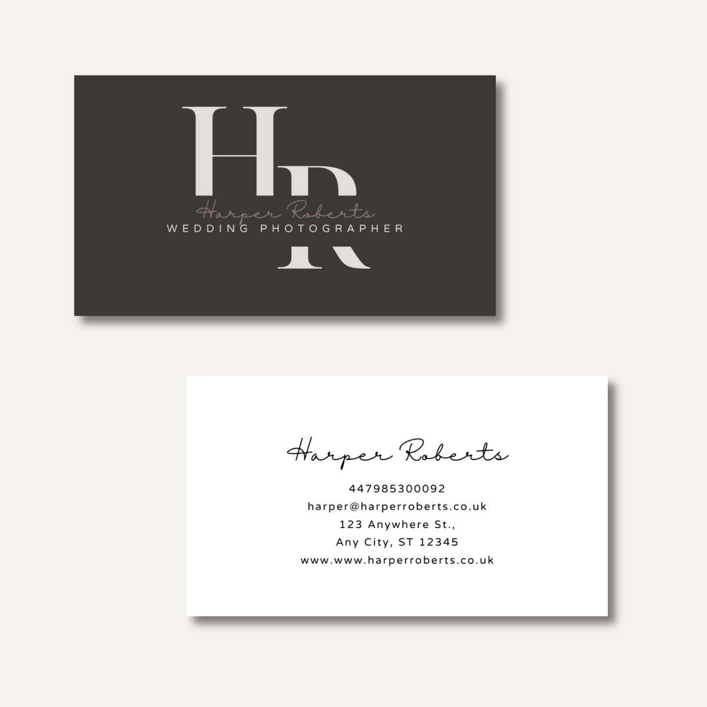 Minimalistic Duo Business Cards