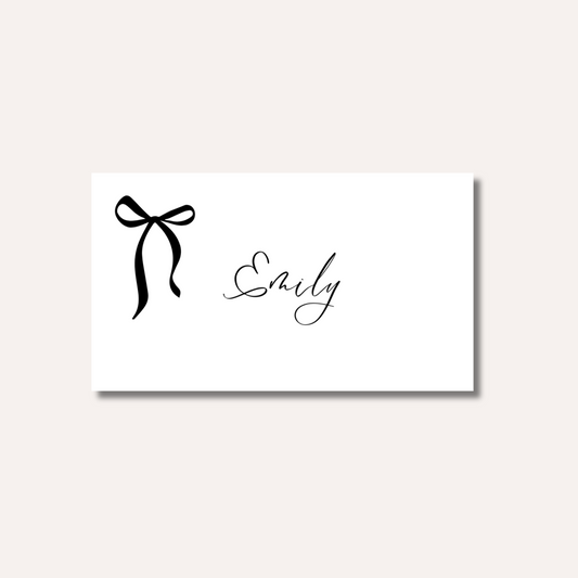 Bow Place Card