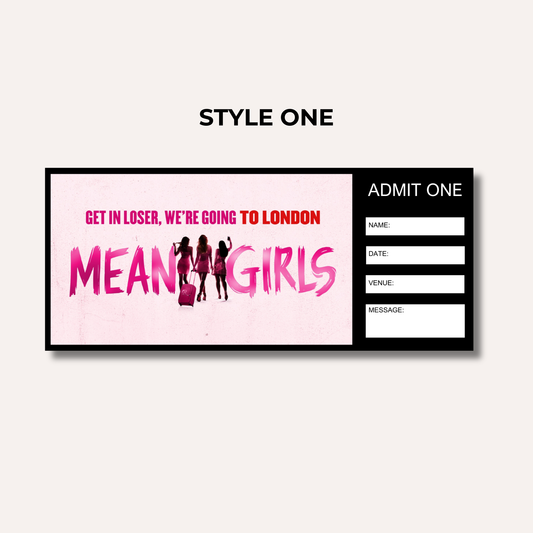 Theatre Gifting Experience- Mean Girls The Musical