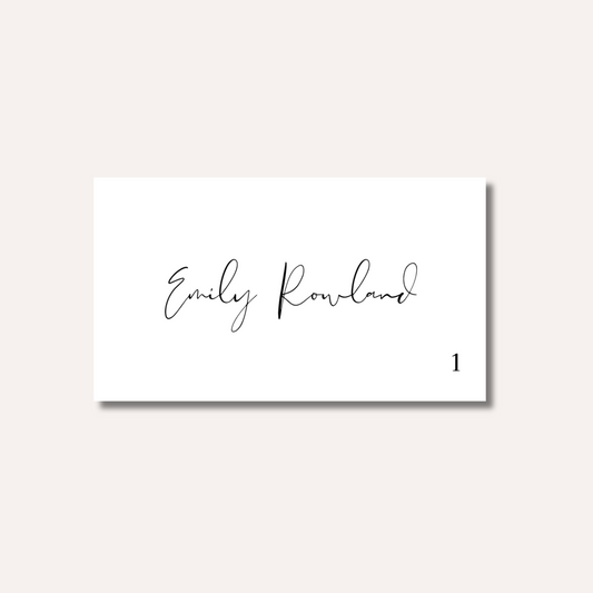 Script Place Card