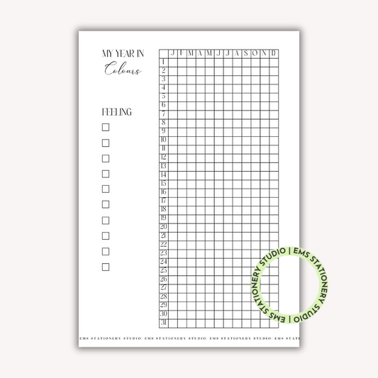 A Year of No Spend Journal Inserts **Digital Download**