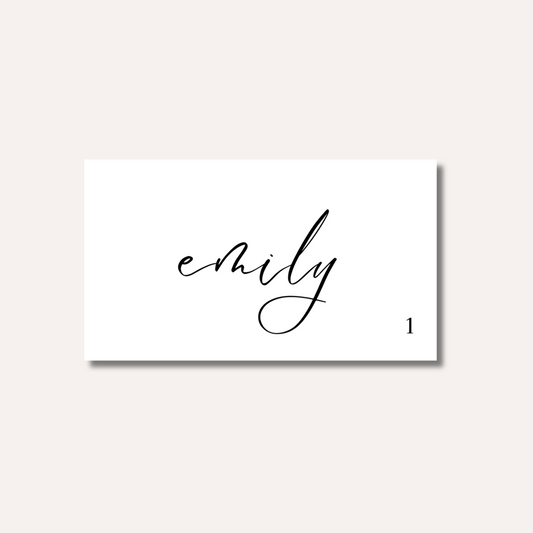 Script Style 2 Place Card