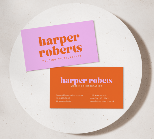Minimalistic Bright Business Cards
