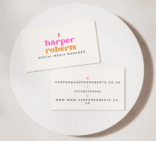 Minimalistic Retro Business Cards