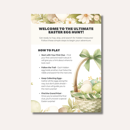 Easter Egg Hunt Cards