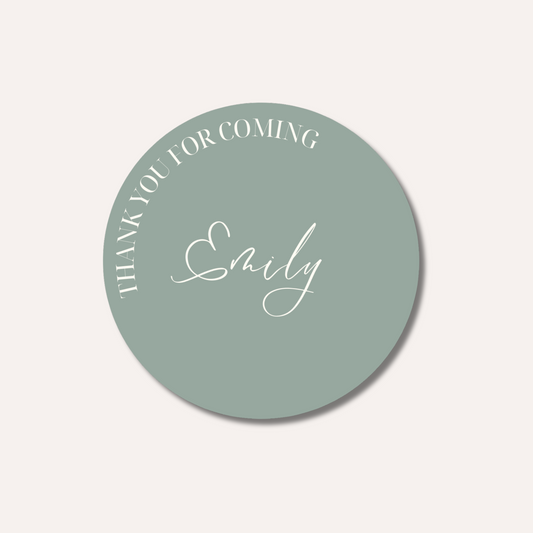 Round Place Card