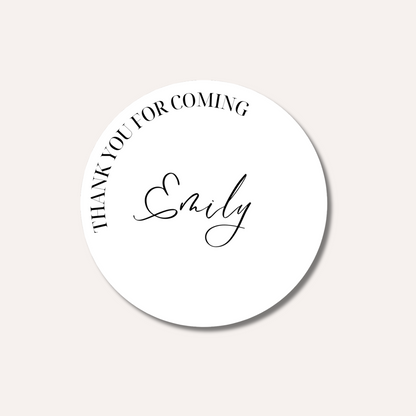 Round Place Card