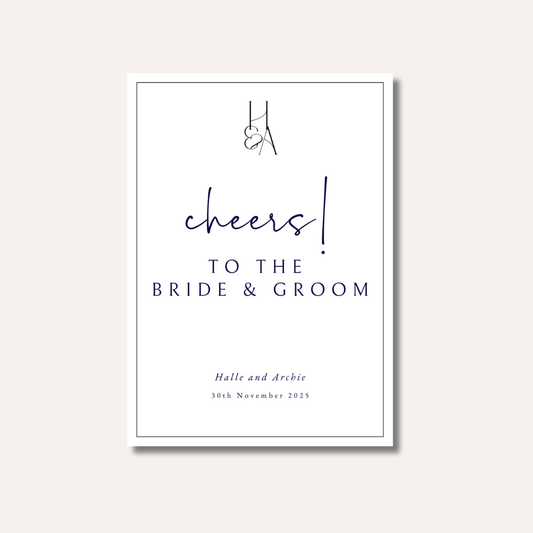 Cheers To The Bride & Groom