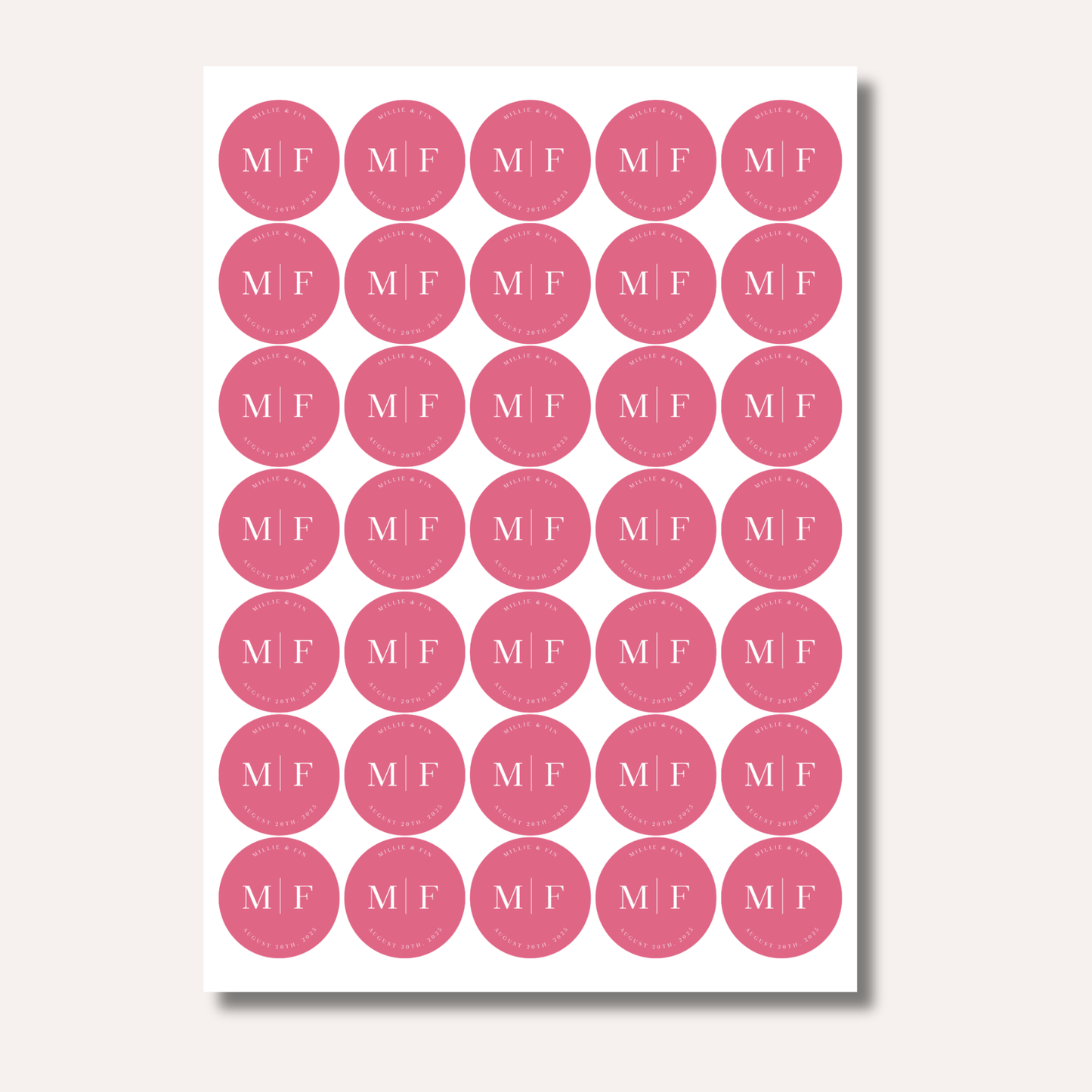 Millie Sticker Sheets: 35 round stickers