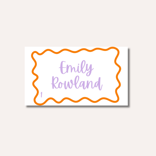 Bright/Pastel Place Card