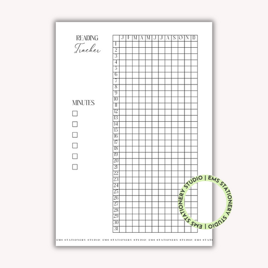 A Year Of Reading Journal Inserts **Digital Download**