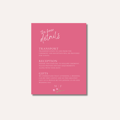 Millie Details Card