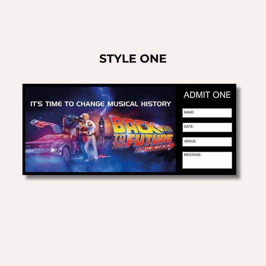 Theatre Gifting Experience- Back To The Future