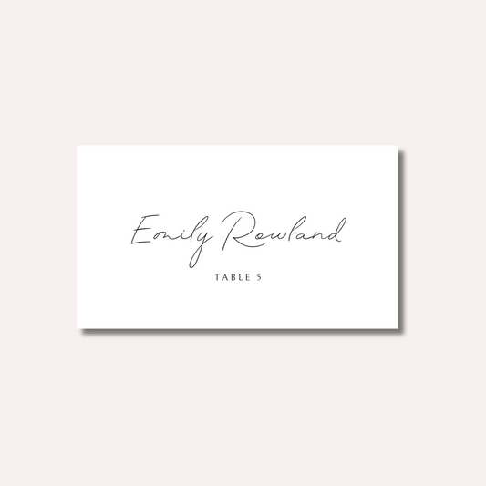 Minimalist Place Card