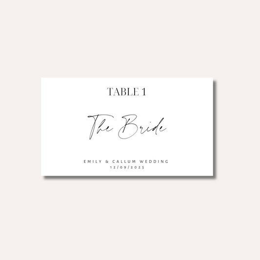 Classic Place Card