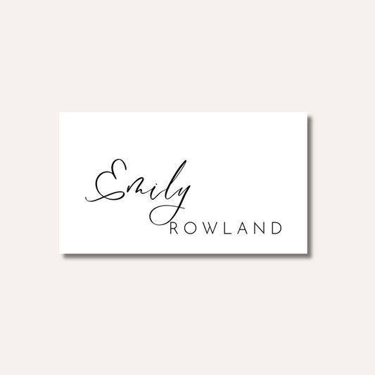 Minimalistic #2 Place Card