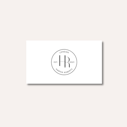 Modern Stamp Style Business Cards
