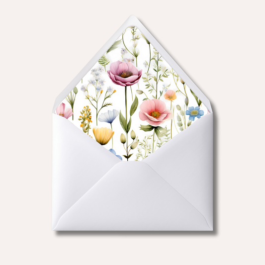 Envelope Liner: Wild Poppies