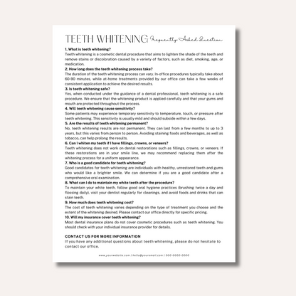 Teeth Whitening Form Bundle
