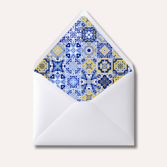 Envelope Liner: Italian Tiles