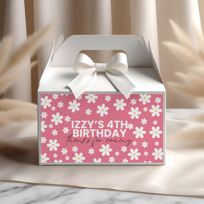Flower Power Gable Box Labels