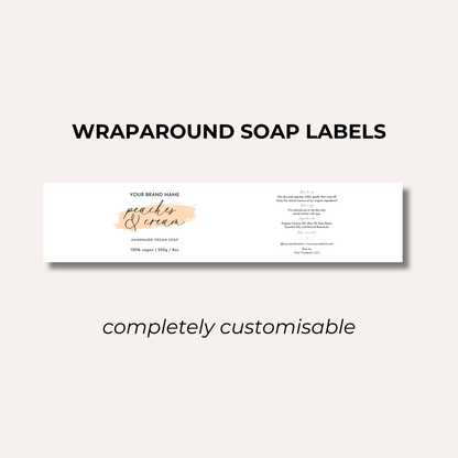 Wrap Around Candle Label- Set 1 (8 Per sheet)