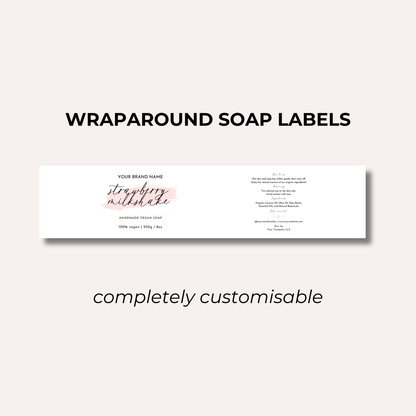 Wrap Around Candle Label- Set 1 (8 Per sheet)