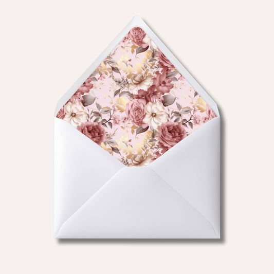Envelope Liner: Vintage Florals