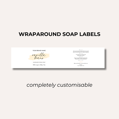 Wrap Around Candle Label- Set 1 (8 Per sheet)