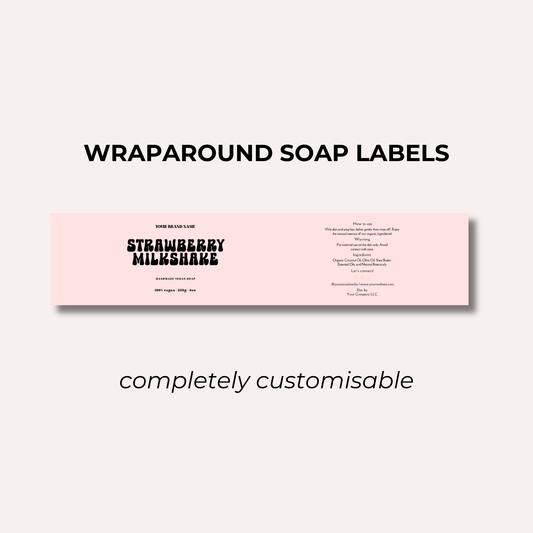 Wrap Around Candle Label- Set 2 (8 Per sheet)