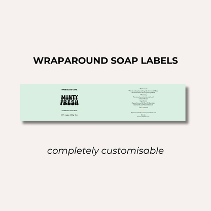 Wrap Around Candle Label- Set 2 (8 Per sheet)