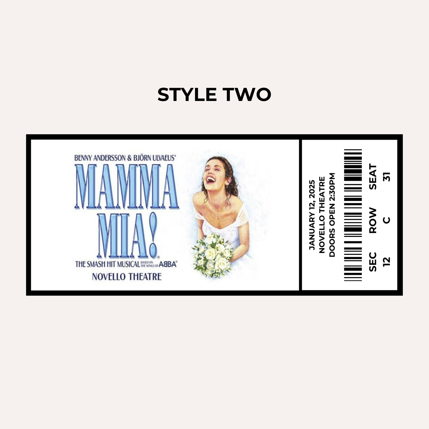 Theatre Gifting Experience- Mama Mia
